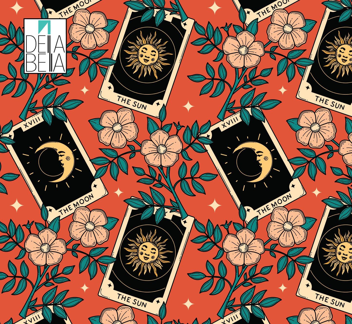 Tarot Cards Vinyl Wrap Maximalist Decor for Furniture Kitchens Cabinets Wrap Cupboard Upcycling Sticky Back Peel and Stick DIY upcycle