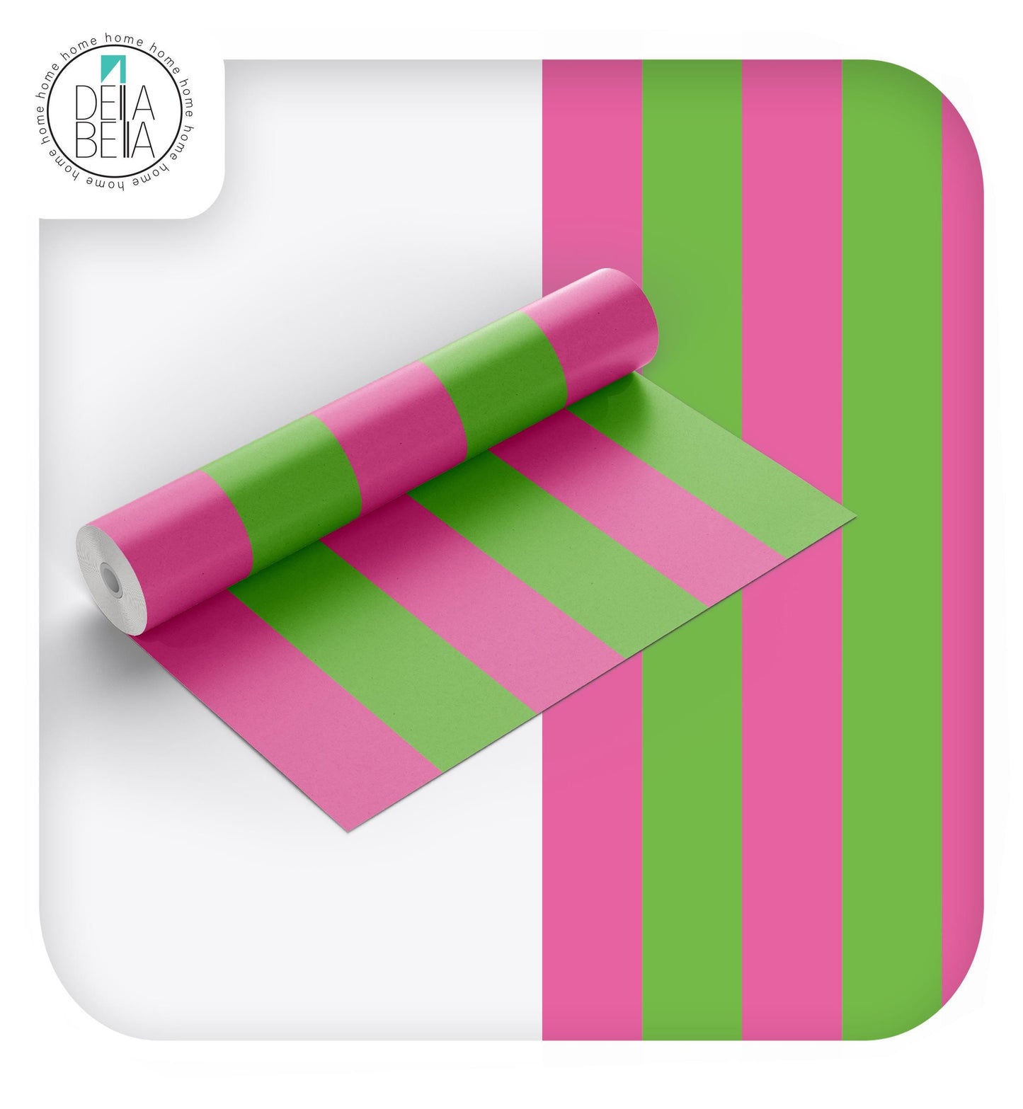 Aqua Baby Pink Stripe Vinyl Wrap