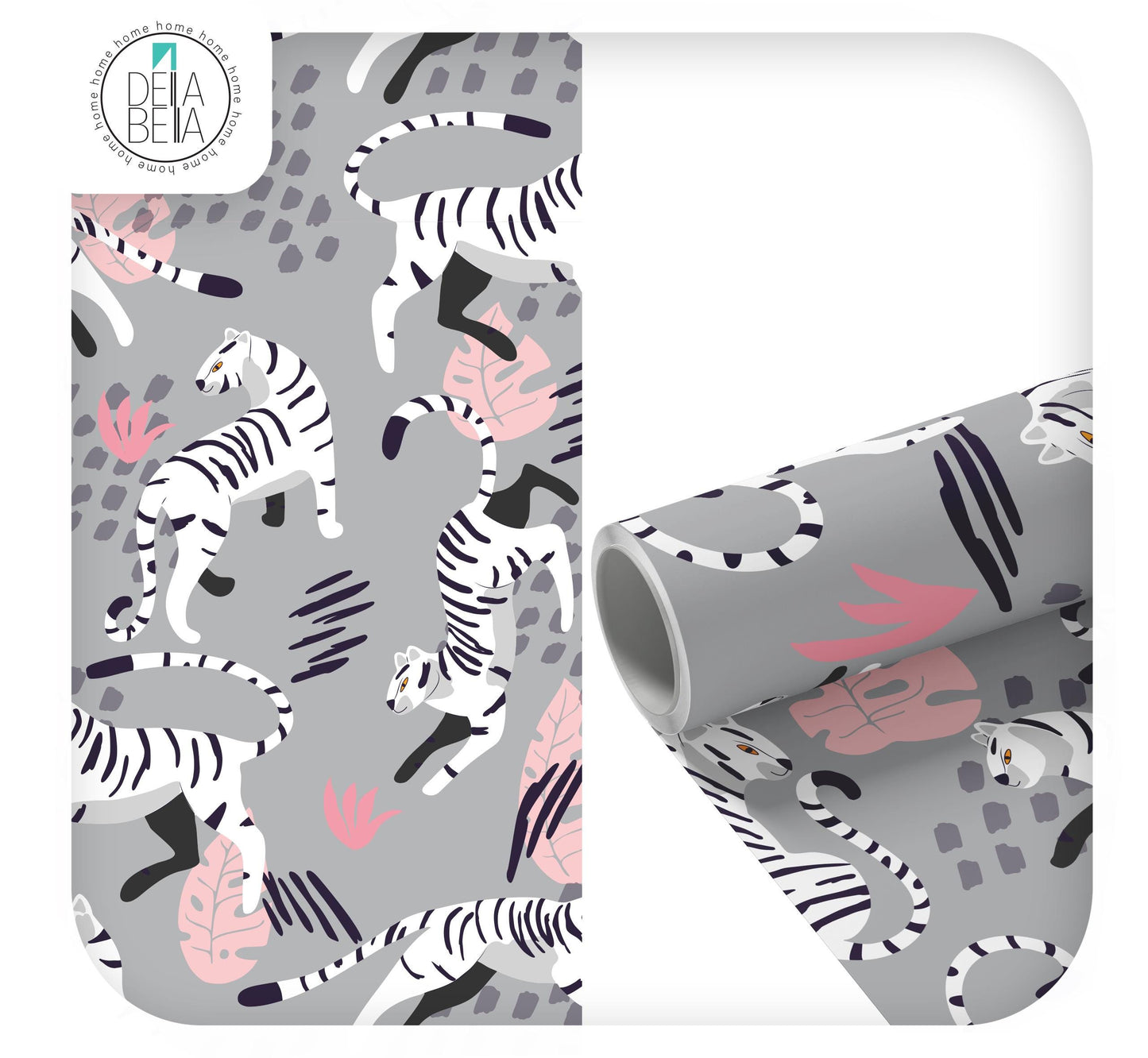 Leopards Bohemian Vinyl Wrap Peel and Stick for Kitchen Worktops, Wardrobes, KitchenWrap, Adhesive Vinyl for Furniture Home Decoration