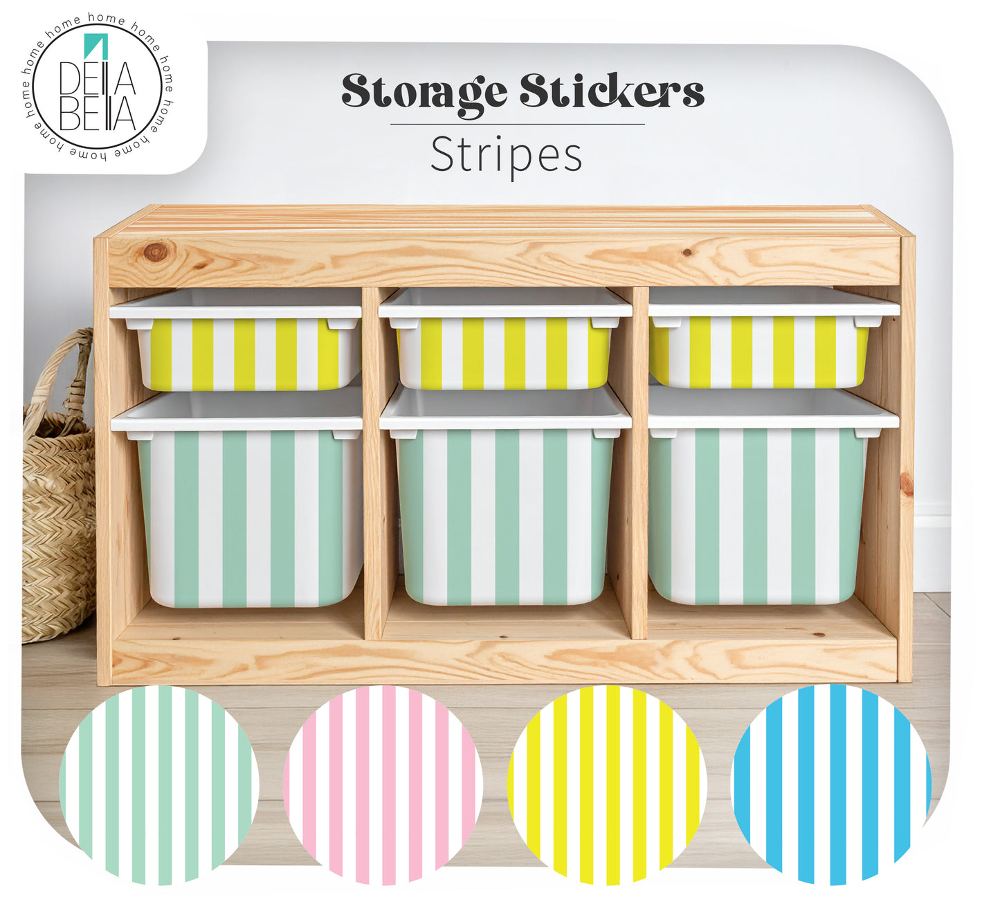 Stripes IKEA TROFAST Stickers