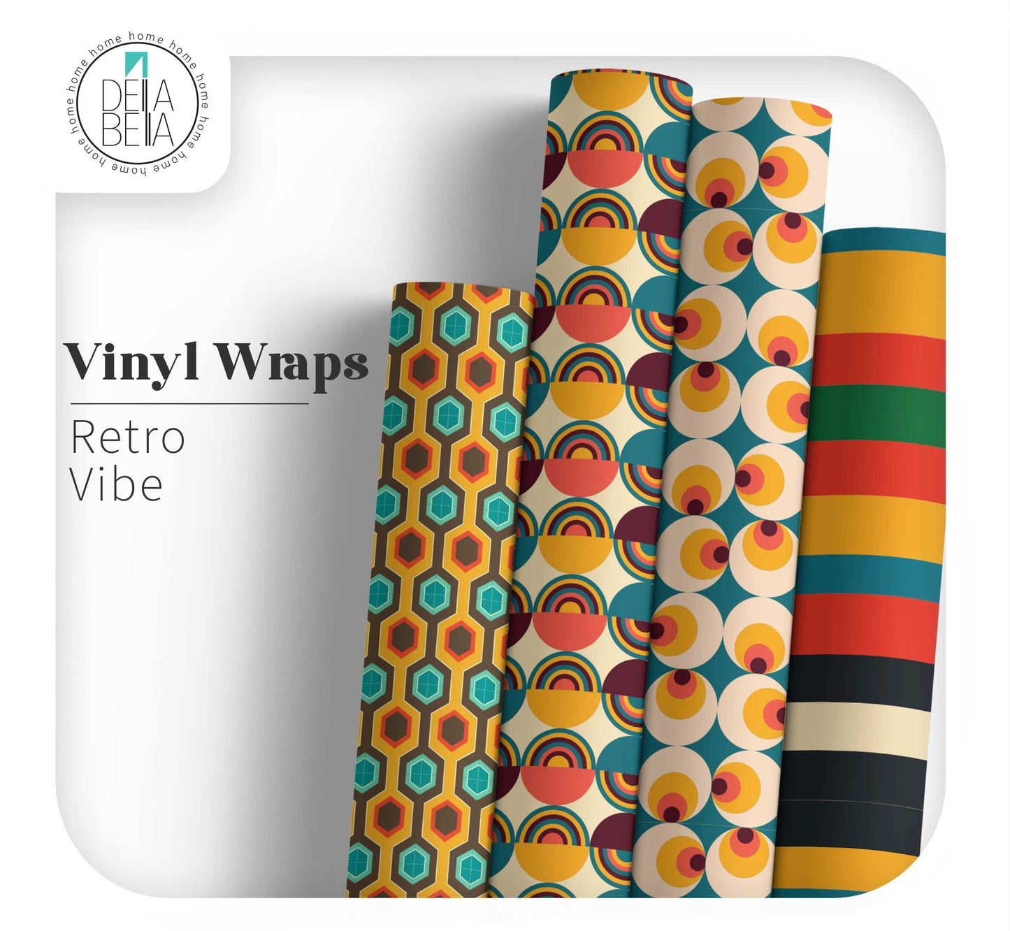 Retro Peel Stick Vinyl Wraps Vintage