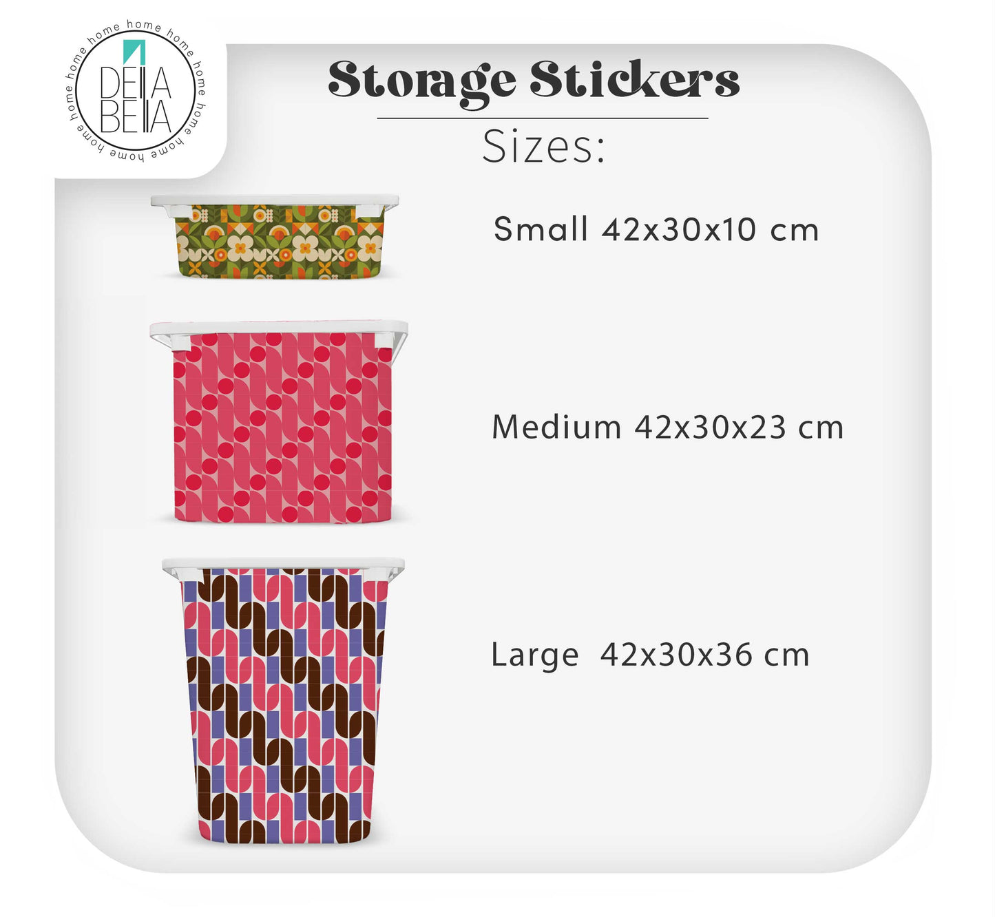 Retro IKEA Trofast Stickers | 60s Style Decals for Kids Rooms UK