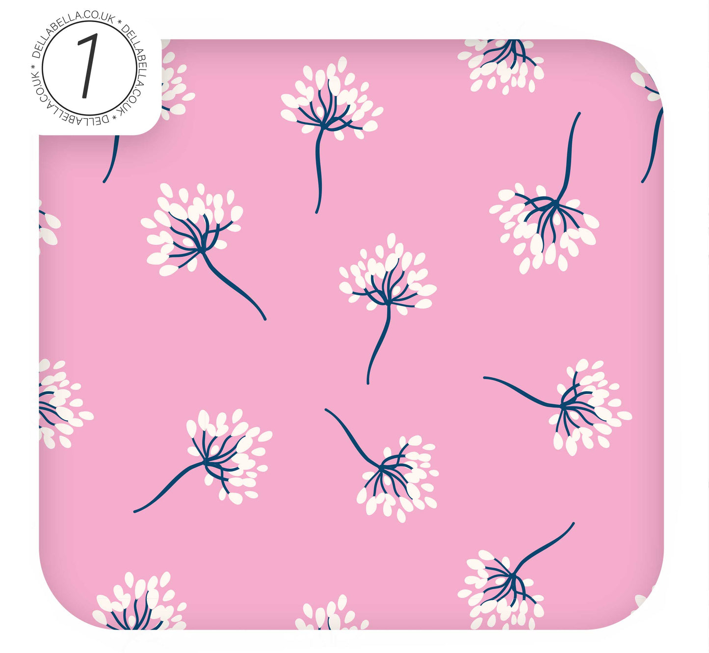 Vintage flower design peel and stick vinyl for furniture