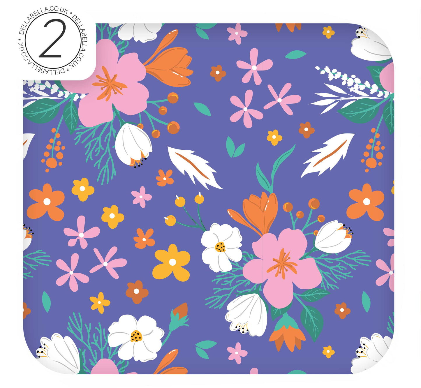 Close-up of decorative floral vinyl wrap texture