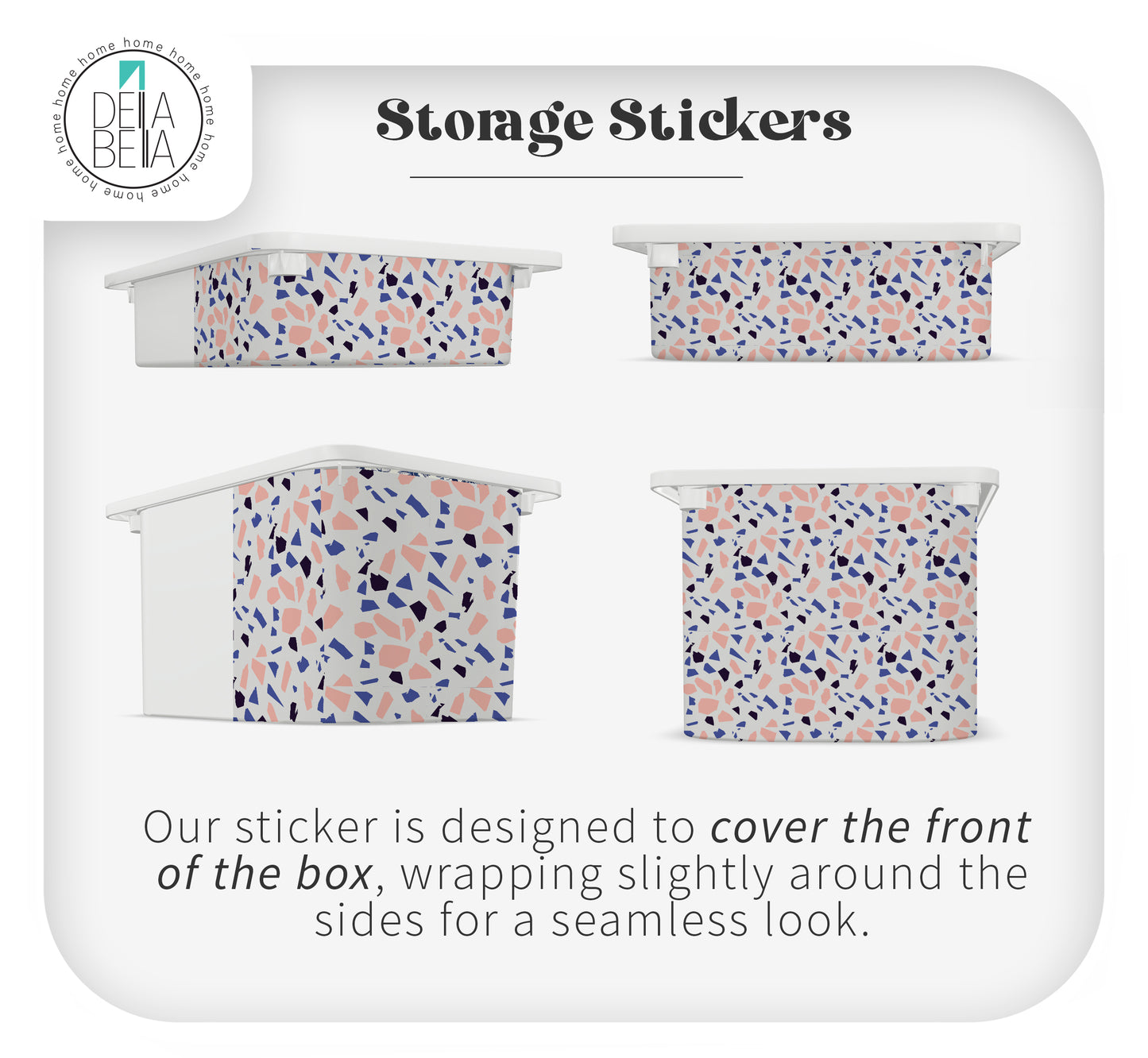 Terrazzo Ikea Trofast Storage Bins Stickers