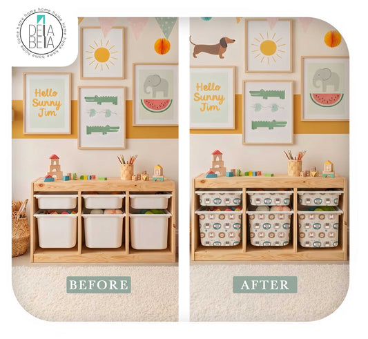 Boho Woodland Storage Wraps (Fits IKEA® Trofast) | Nursery Furniture