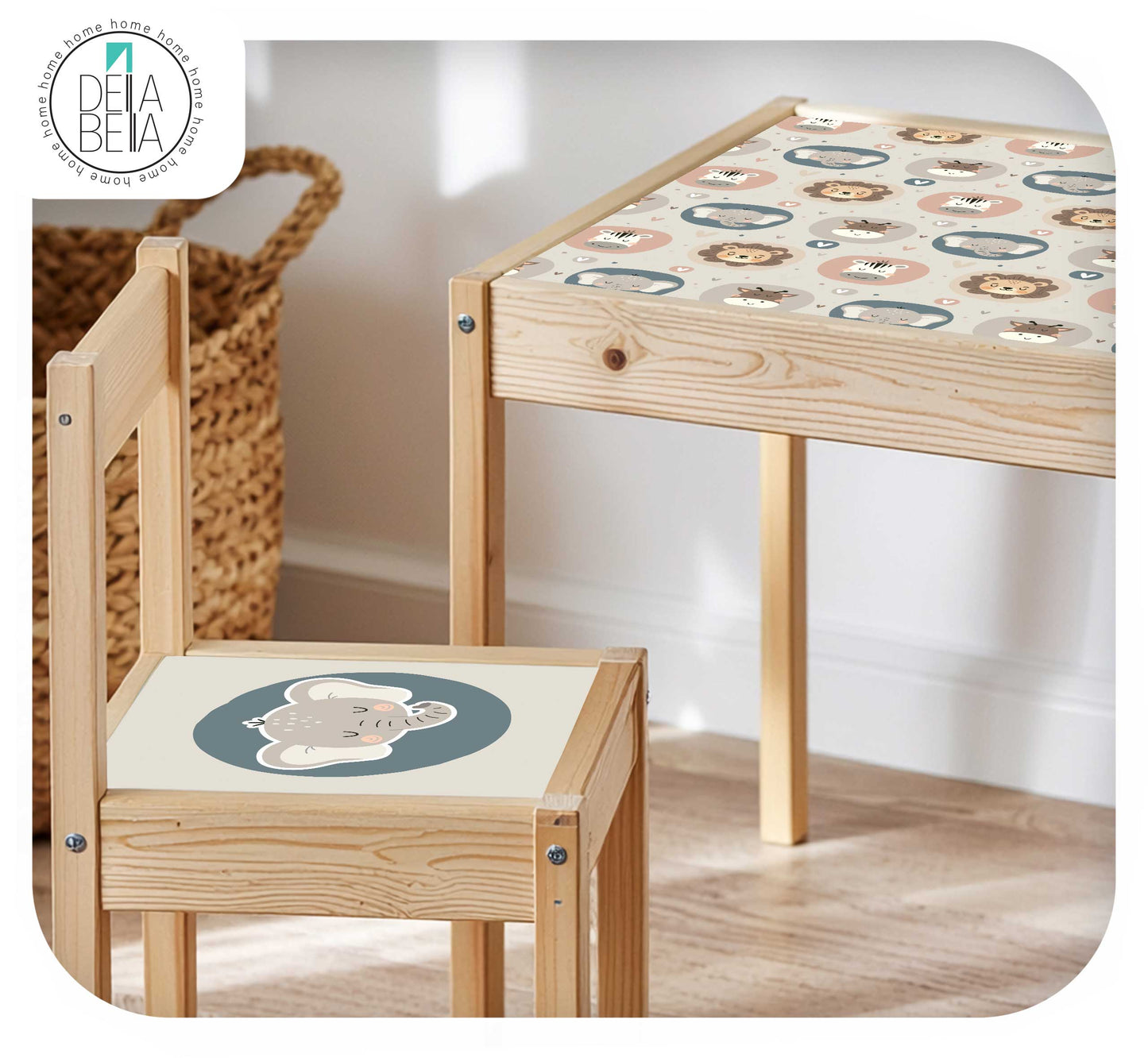 Woodland IKEA LATT Table & Chairs Sticker Set