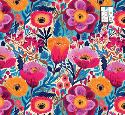 Maximalist floral vinyl wrap applied to white IKEA Malm drawers