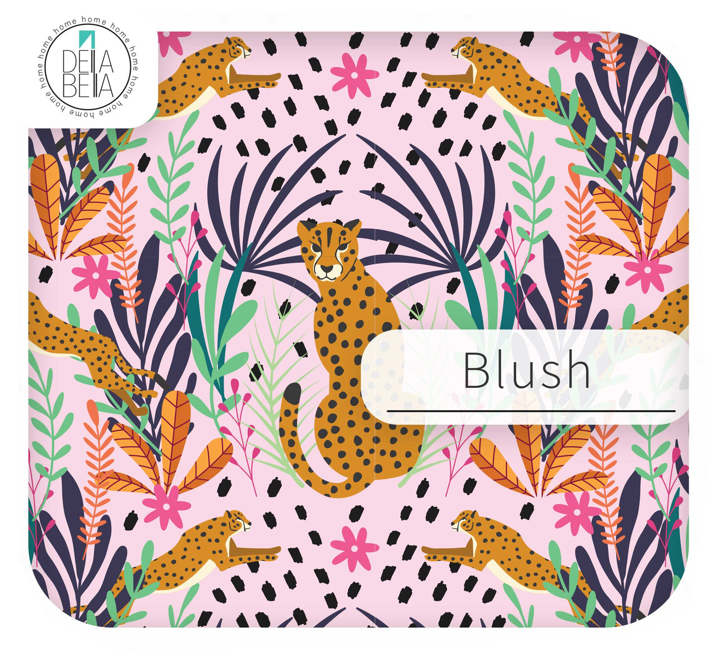 Safari Bloom Floral Leopard Vinyl Wrap | Sticky Back Plastic