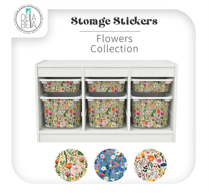 Floral & Wildflower Stickers for IKEA Trofast