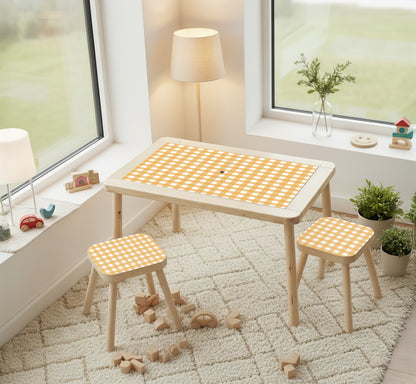 Gingham Ikea Flisat Table Sticker