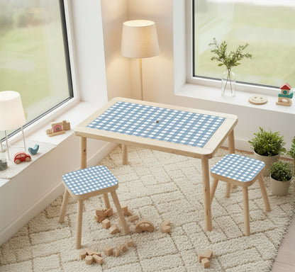 Gingham Ikea Flisat Table Sticker