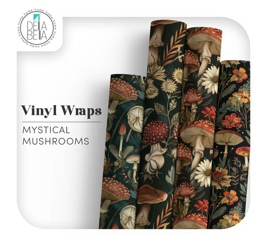 Furniture Vinyl Wrap Mystical Mushroom