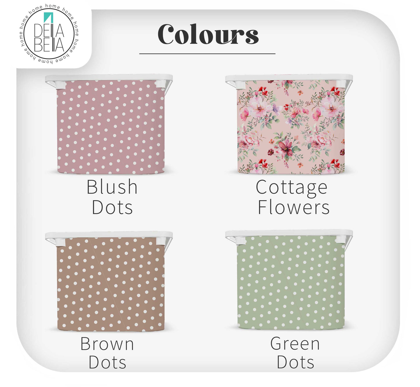 IKEA Trofast Storage Stickers - Boho Flowers Polka Dot Decals for Nursery & Kids Rooms