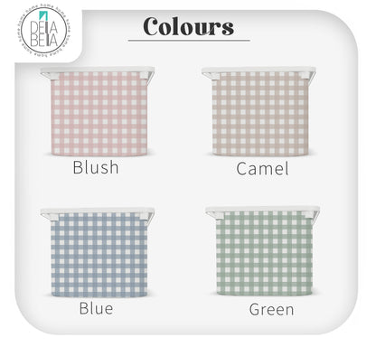 Gingham Stickers to Ikea Trofast Storage
