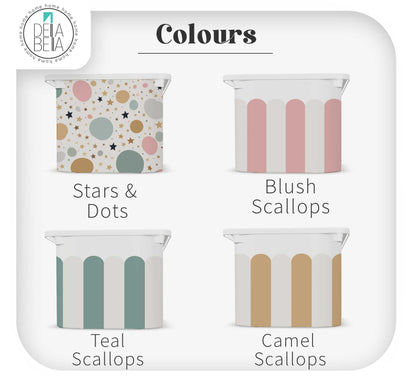IKEA Trofast Storage Stickers Scallops & Polka Dots for Kids Room, Nursery, Playroom