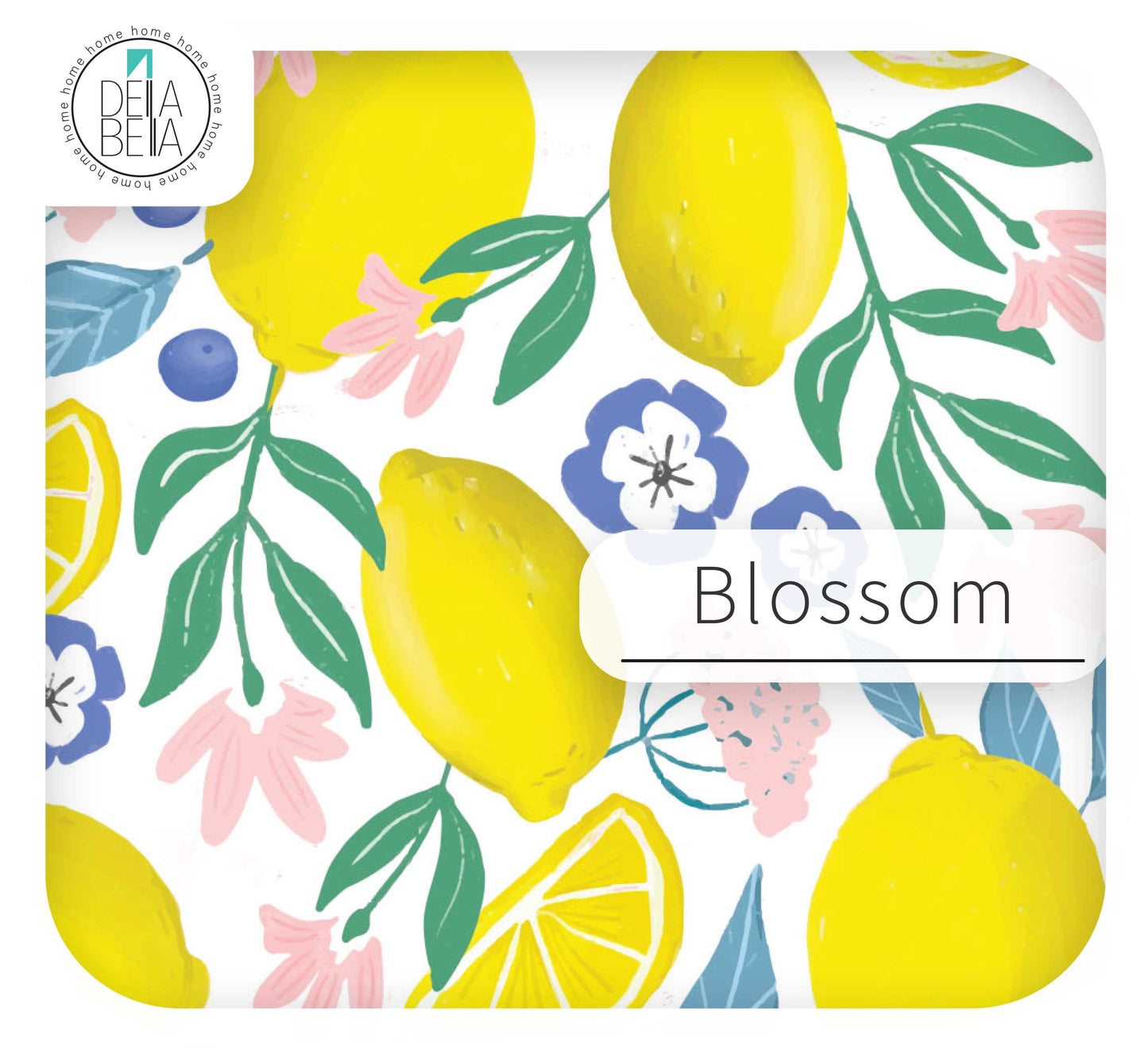 Maximalist Floral Lemon Vinyl Wrap | Sticky Back Plastic for Furniture | Retro Design