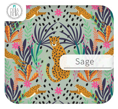 Safari Bloom Floral Leopard Vinyl Wrap | Sticky Back Plastic