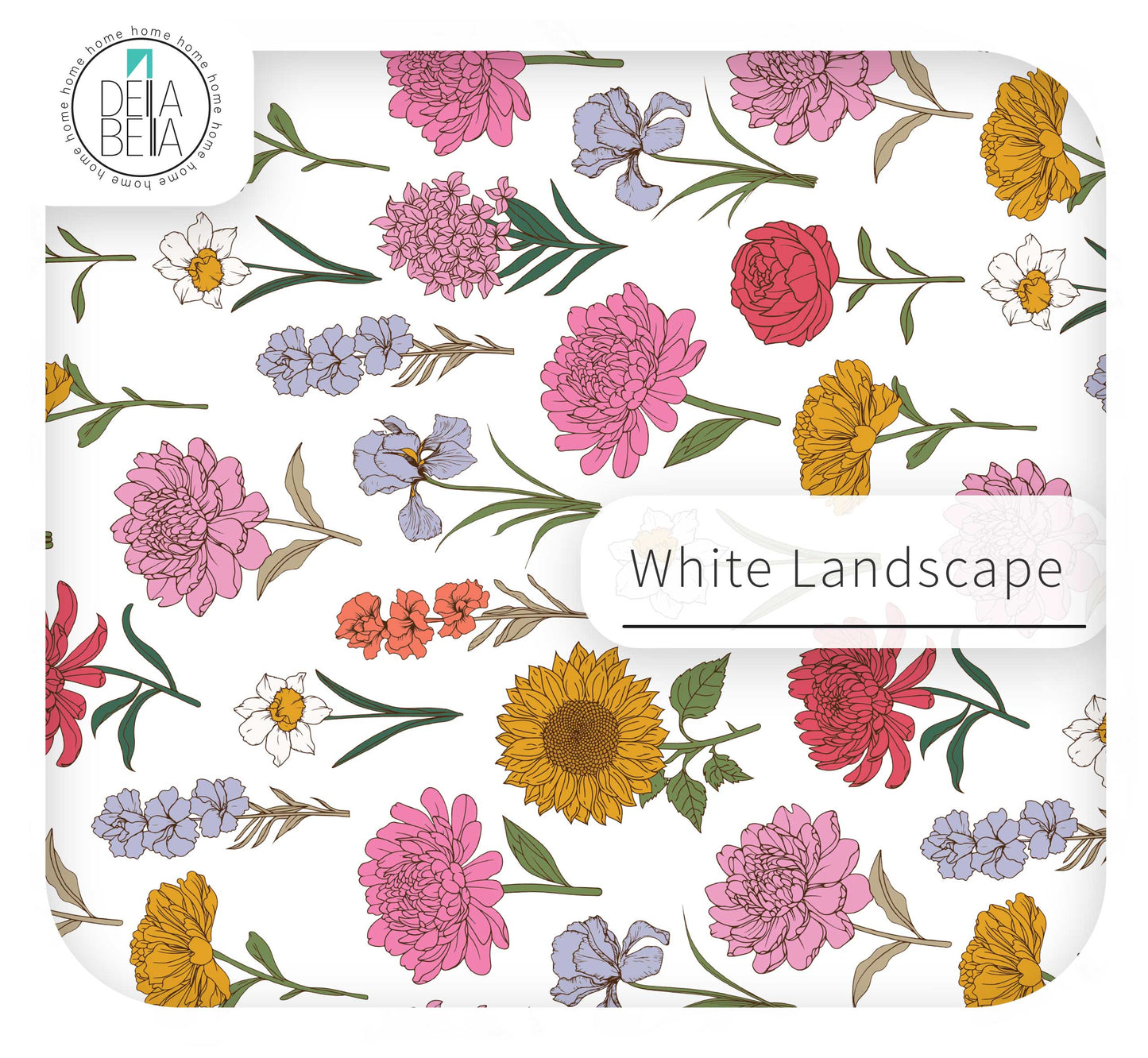 Floral Furniture Sticker