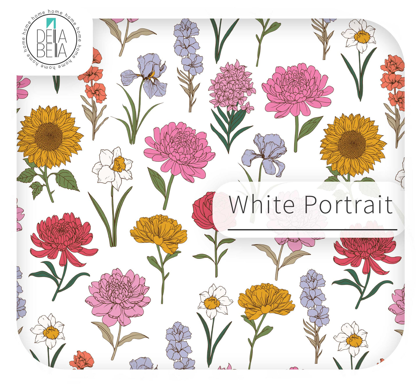 Floral Furniture Sticker