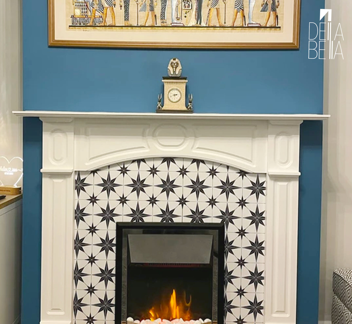 Astral Estrella Star Peel & Stick Vinyl Tiles for Backsplashes & Furniture