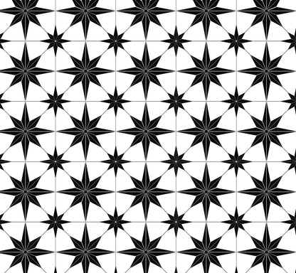 Astral Estrella Star Peel & Stick Vinyl Tiles for Backsplashes & Furniture