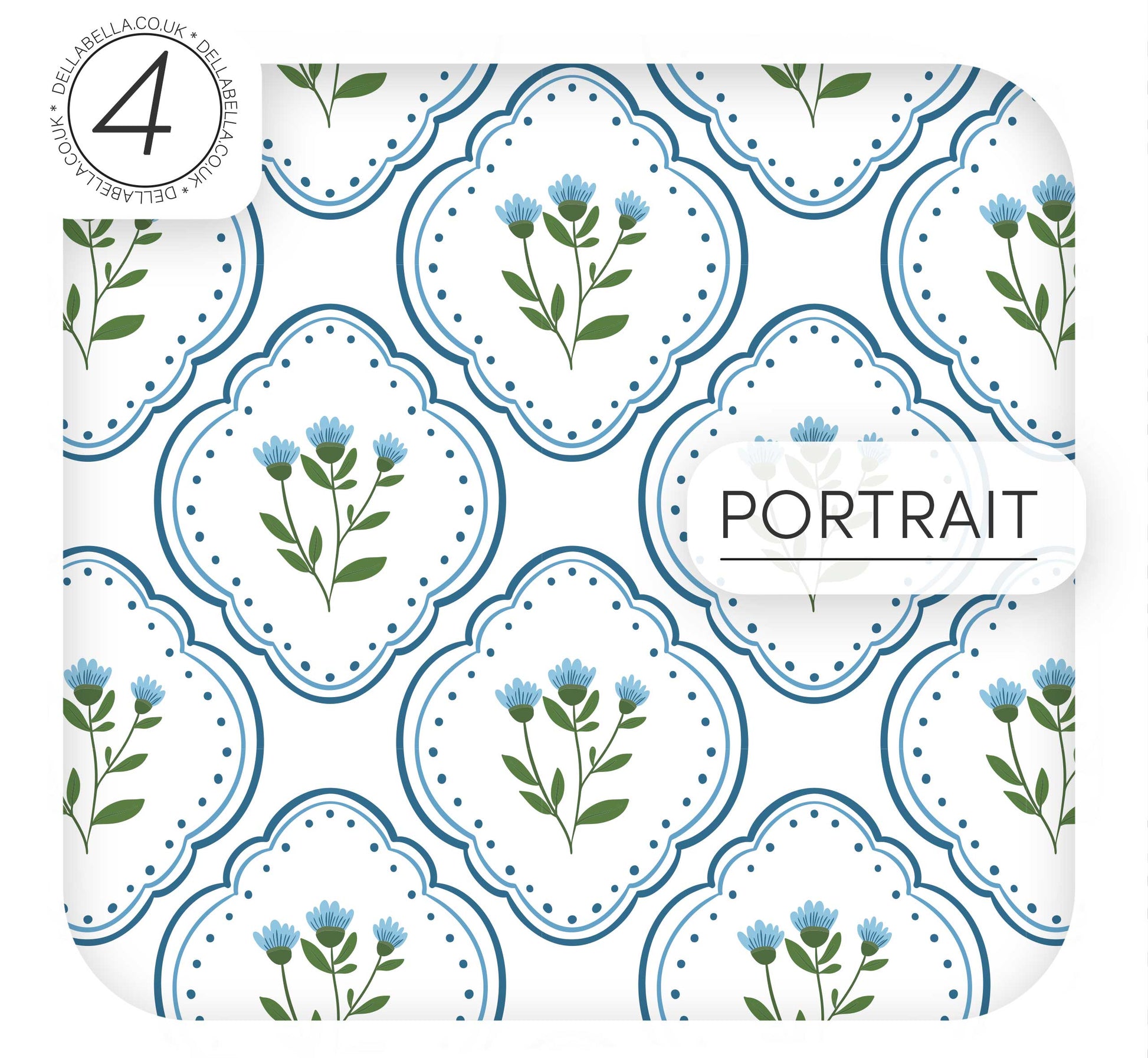 Floral vinyl wrap for wood furniture surfaces