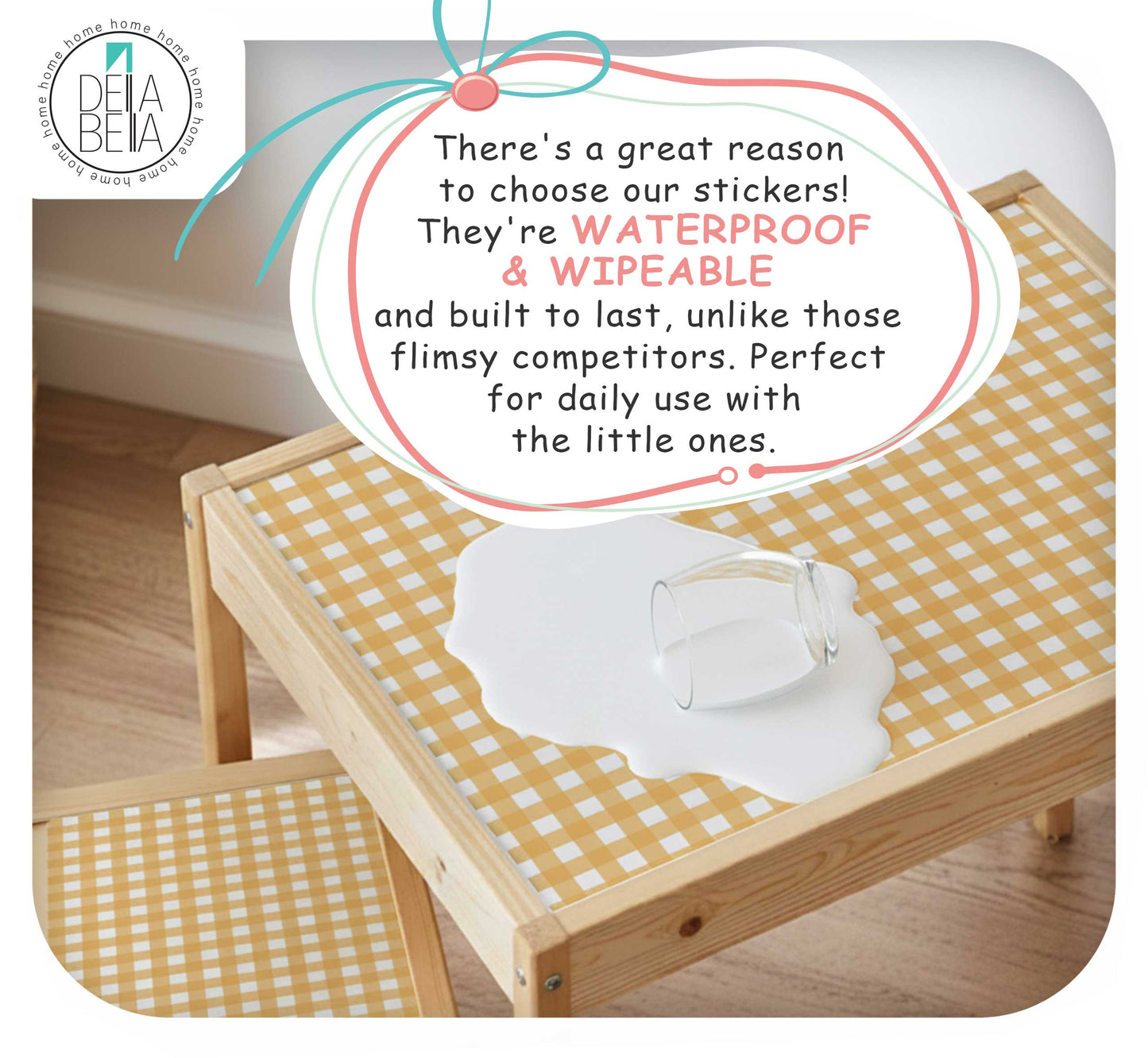 Woodland IKEA LATT Table & Chairs Sticker Set