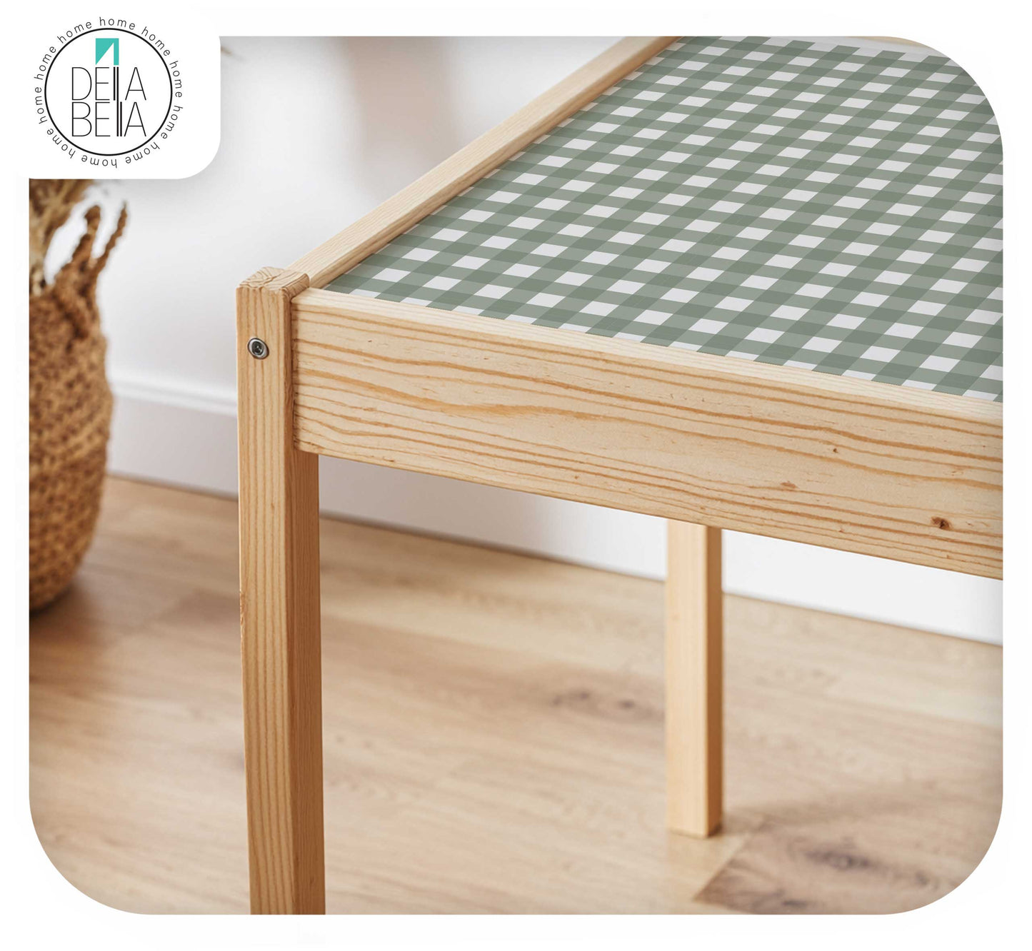Gingham IKEA LATT Table & Chair Stickers UK