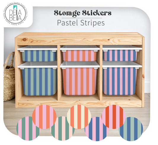 Pastel Stripe IKEA TROFAST Stickers