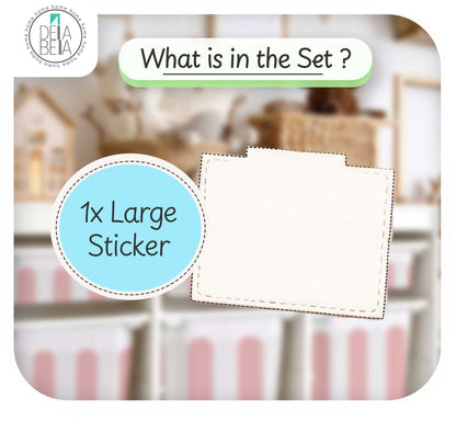 Scallop IKEA Trofast Stickers - Set of 6 Vinyl Decals for Nursery Storage Bins - Blush, Teal & Camel - IKEA Hack UK