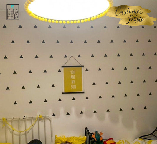 Triangles Wall Stickers 110x Stickers For Kids Room Girls Boys Children Bedroom Nursery Baby room decoration