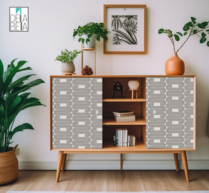 Minimalist Vinyl Wrapping for Furniture  Arches Boho Kitchen Cabinets Retro Decor Fridge WrapHome Decoration Sticky Back Plastic Japandi