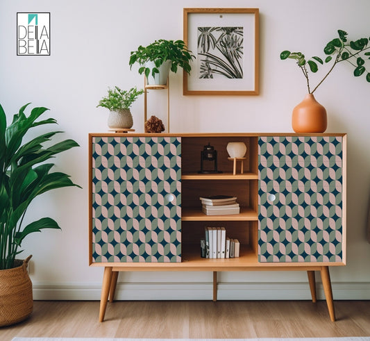 Vinyl Wrapping Wraps For Furniture Kitchen Cabinets Sticky back Perfect Home Decor Desk Tiles Table Cupboards Upcycling Projects Geometric