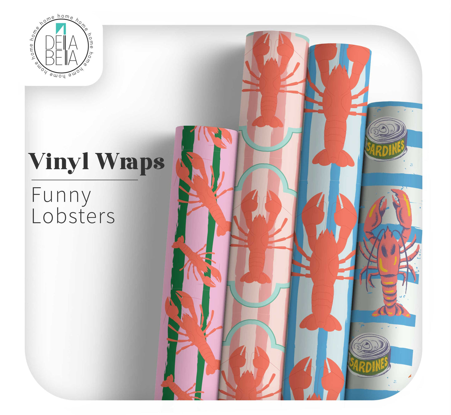 Furniture Stickers Lobester Decor