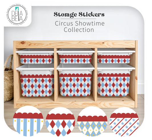 Nursery Circus Theme | IKEA Trofast Stickers