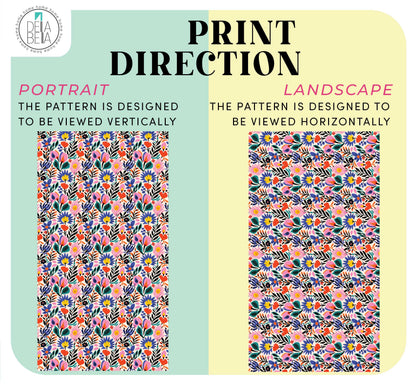 Floral Boho Peel & Stick Wallpaper for Furniture and Cabinets
