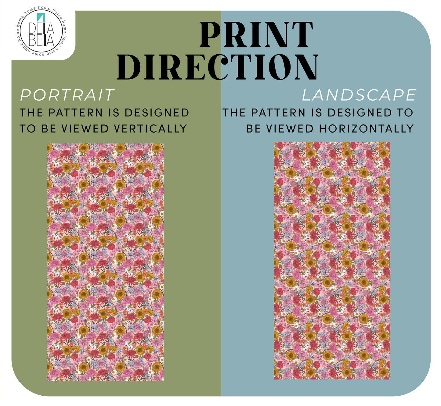 Floral Furniture Sticker