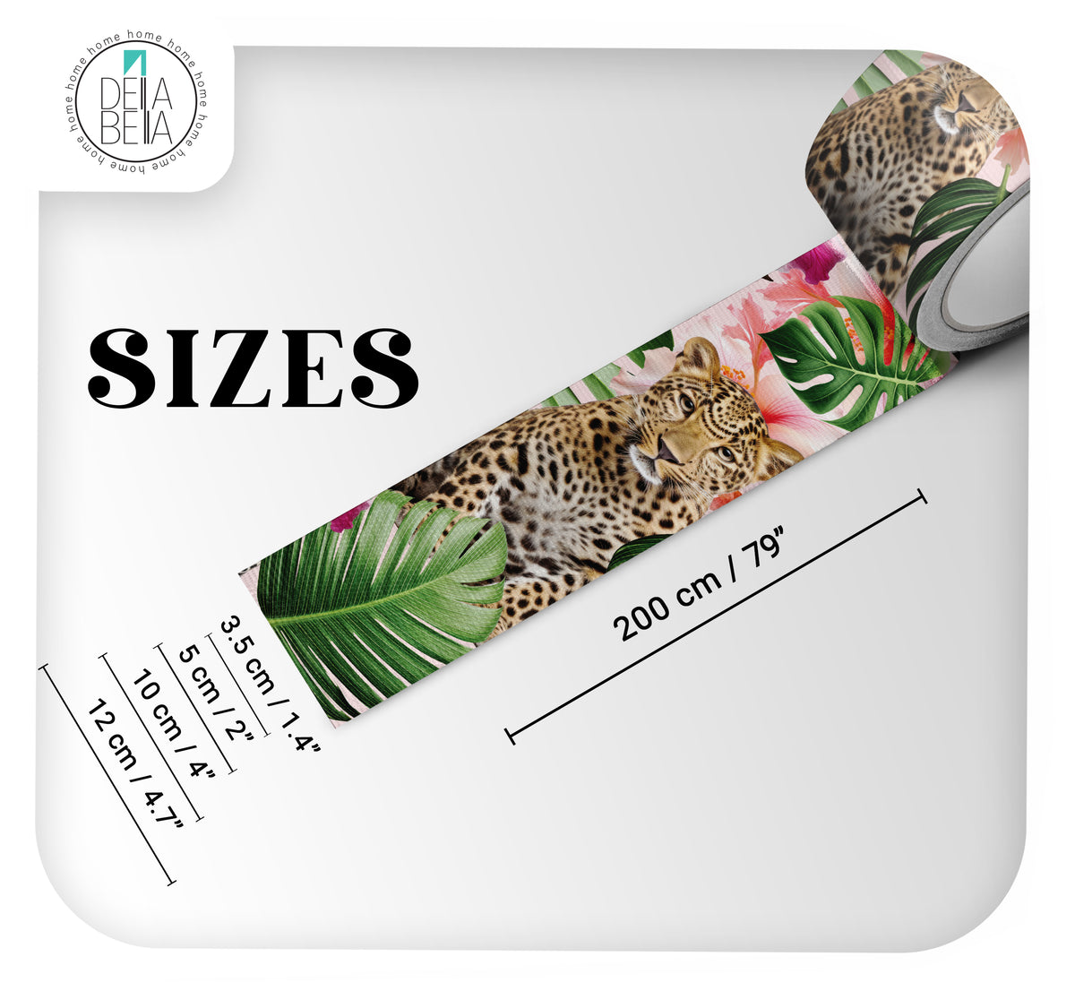 Pink Leopard Oasis Door Detail Strips | Door Edge Stickers & Vinyl Border