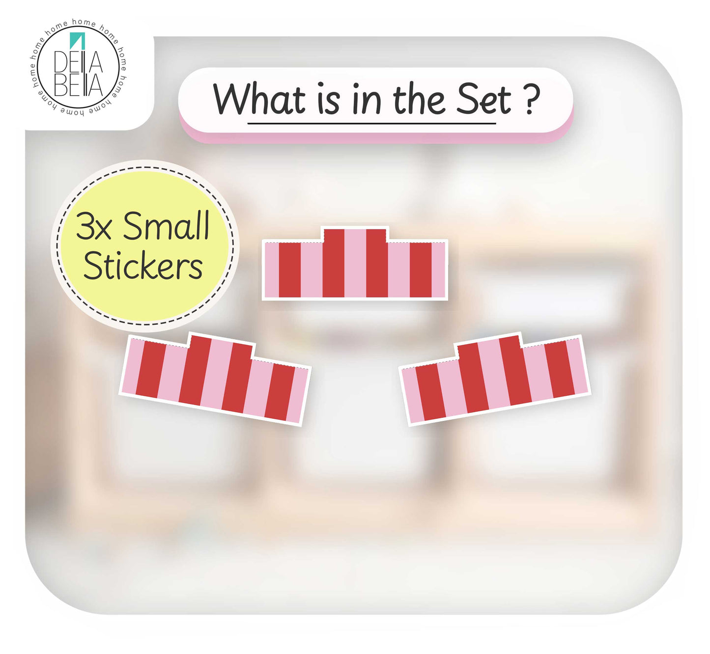 Polka Dot & Stripe Vinyl Stickers for IKEA® Trofast Storage Boxes