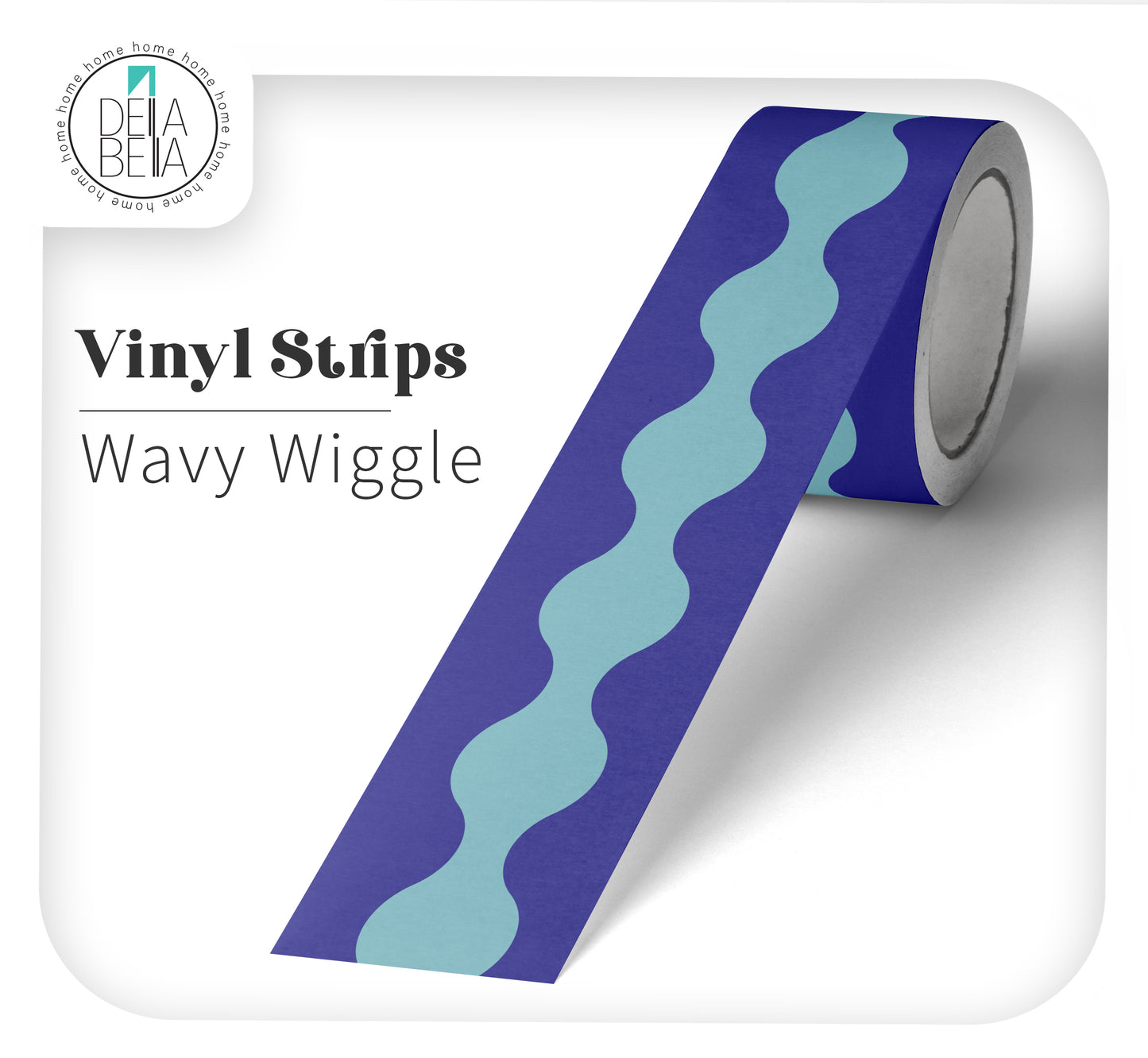 Wavy Wiggle Peel & Stick Vinyl Strip | Door & Furniture Edging
