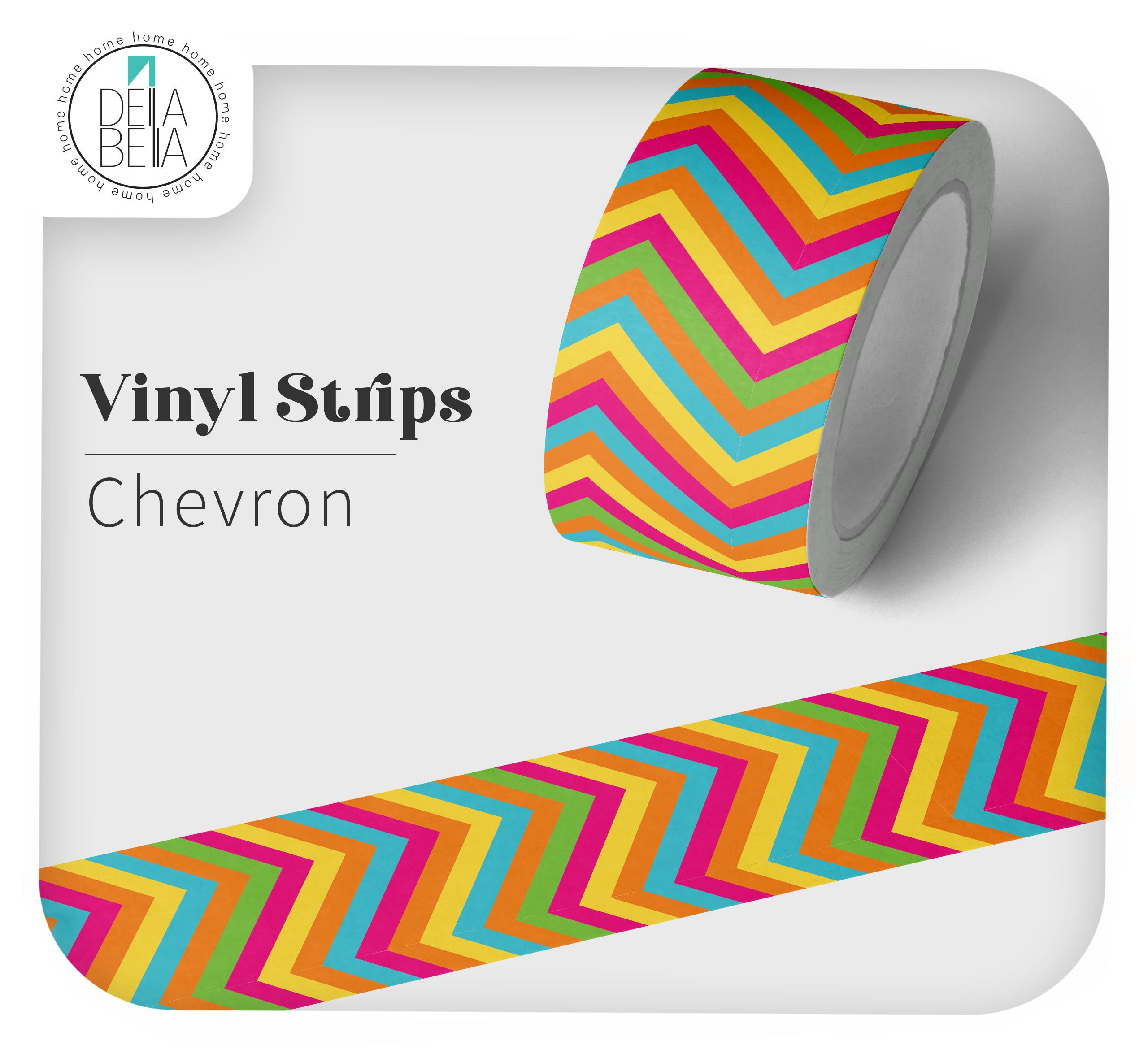 Chevron Door Edge Decor Strips | UK Made Vinyl Edging – Della Bella