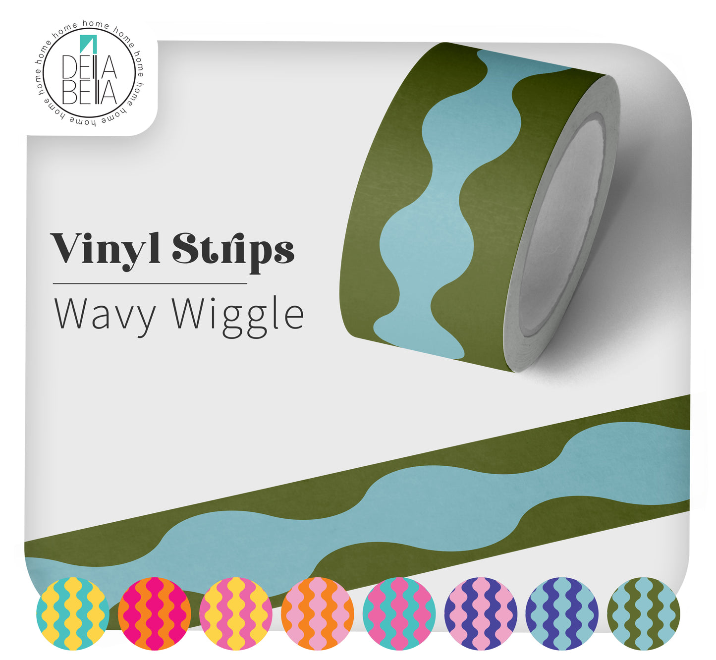 Wavy Wiggle Peel & Stick Vinyl Strip | Door & Furniture Edging