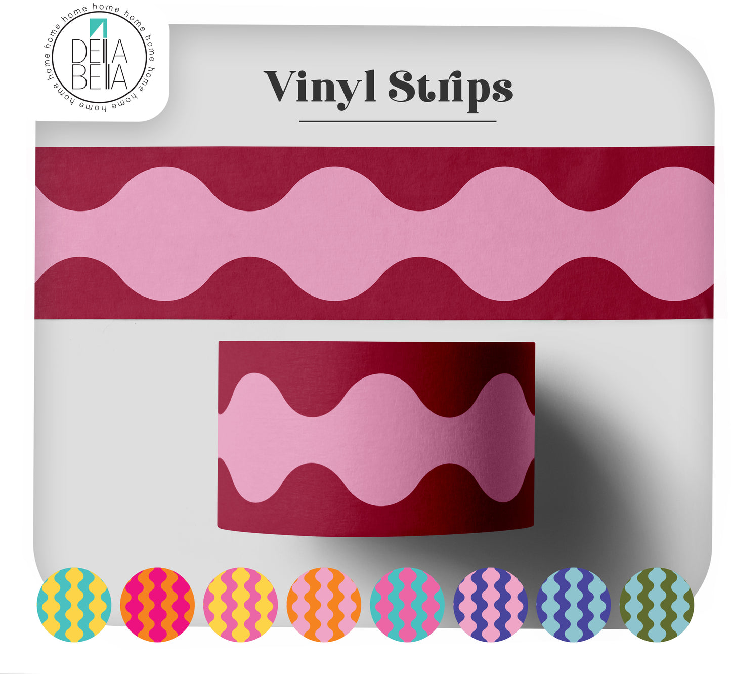 Wavy Wiggle Peel & Stick Vinyl Strip | Door & Furniture Edging