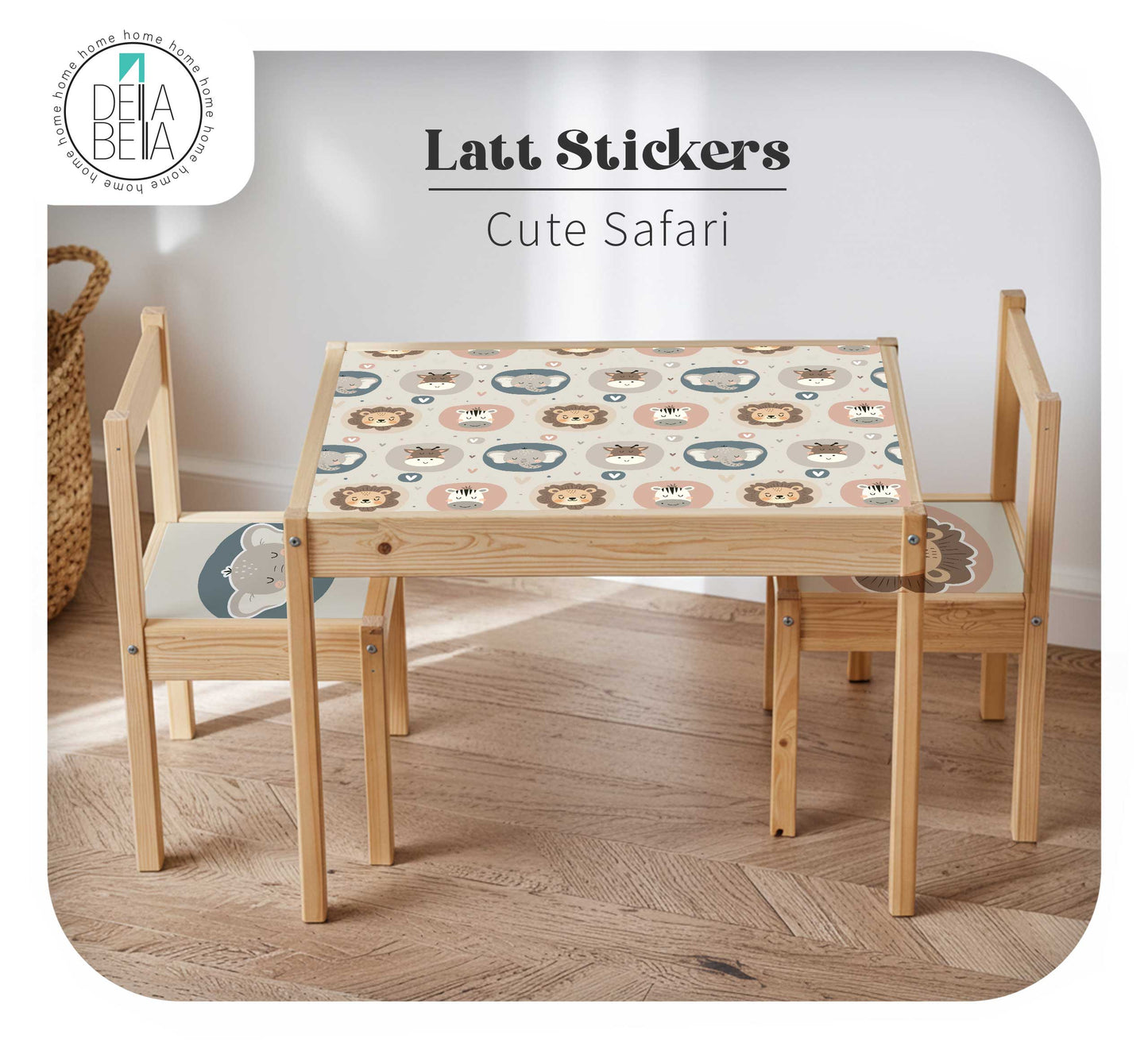 Woodland IKEA LATT Table & Chairs Sticker Set